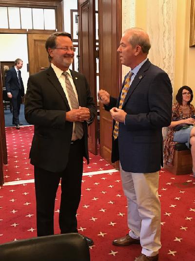 MCUL/CUSG President/CEO Dave Adams and Senator Gary Peters MCUL/CUSG President/CEO Dave Adams and Senator Gary Peters